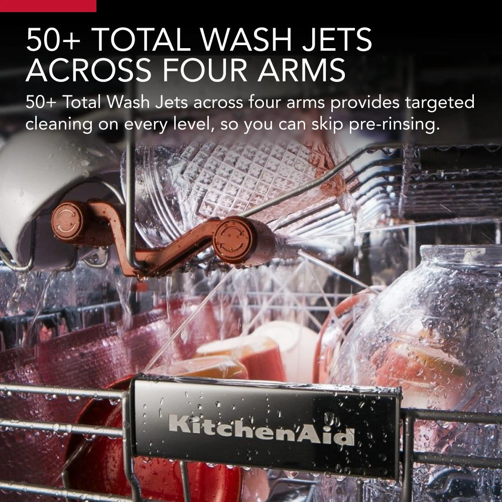 360° Max Jets™ Third Rack Dishwasher with 50+ Total Wash Jets, 44 dBA KDFM404KPS