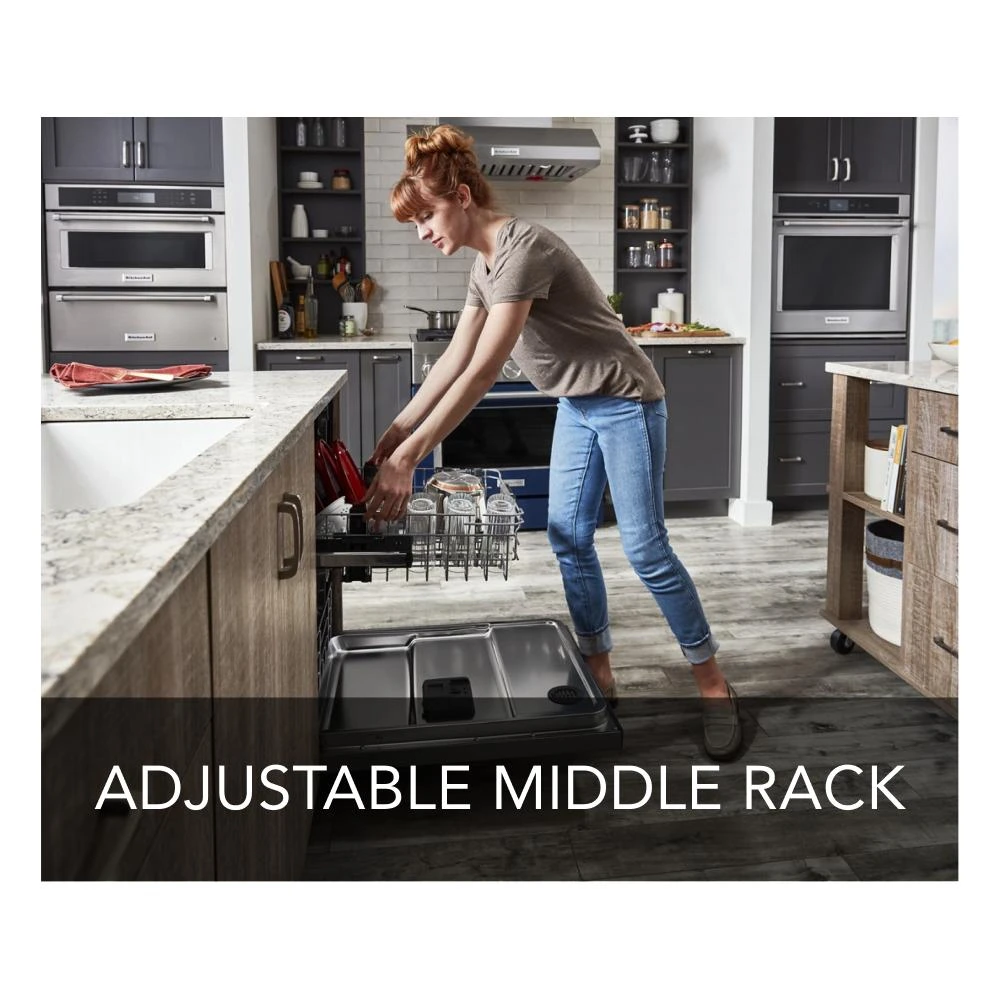 360° Max Jets™ Third Rack Dishwasher with 50+ Total Wash Jets, 44 dBA KDFM404KPS