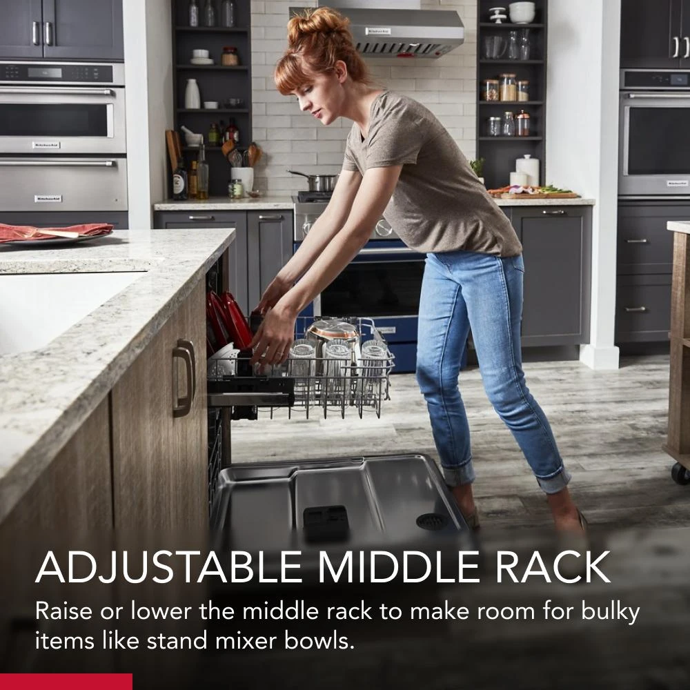 360° Max Jets™ Third Rack Dishwasher with 50+ Total Wash Jets, 44 dBA KDFM404KPS