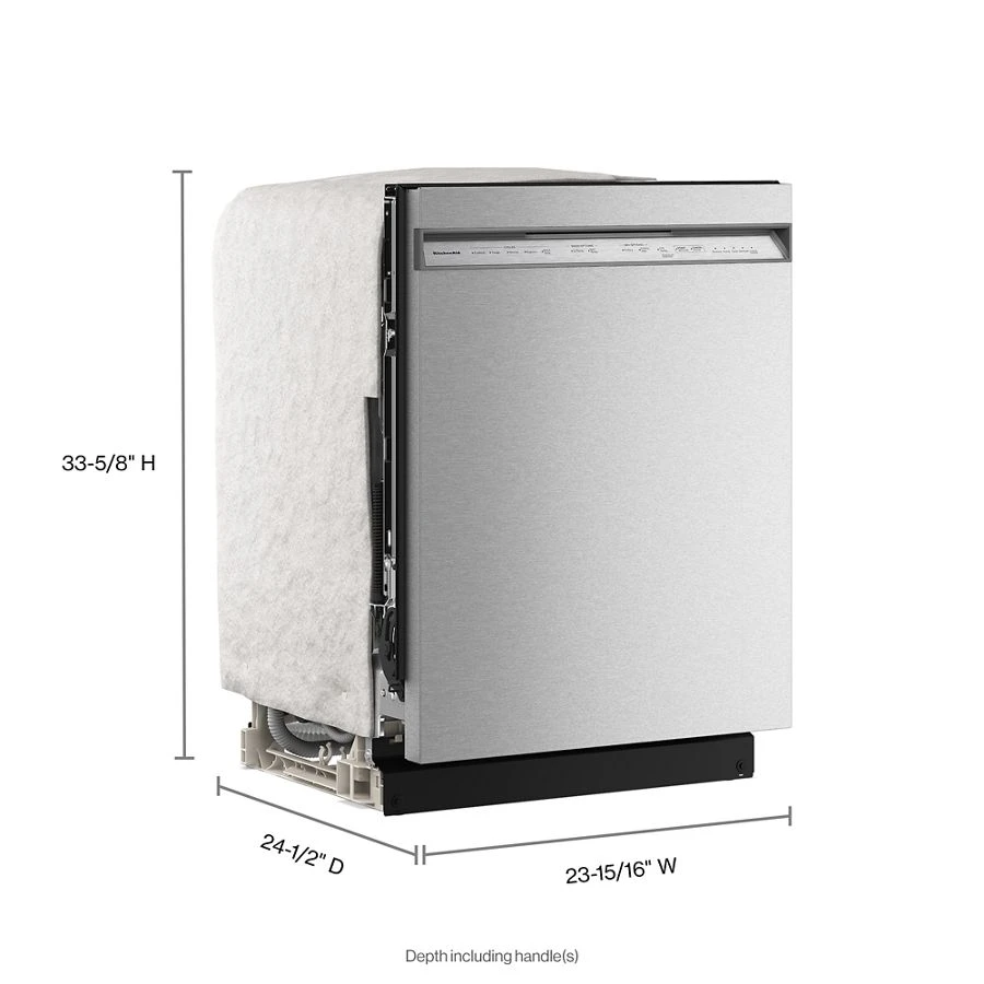 24 Inch Third Level Utensil Rack Dishwasher with 30+ Total Wash Jets in PrintShield™ Finish, 47 dBA KDFS224SPS