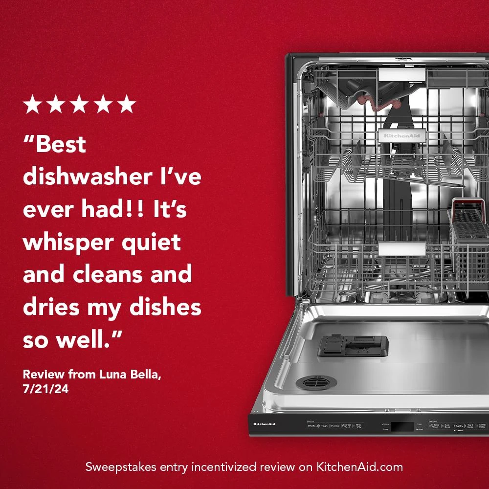 360° Max Jets™ Third Rack Dishwasher with Fan-Enabled ProDry™ System, 44 dBA KDPM604KBS