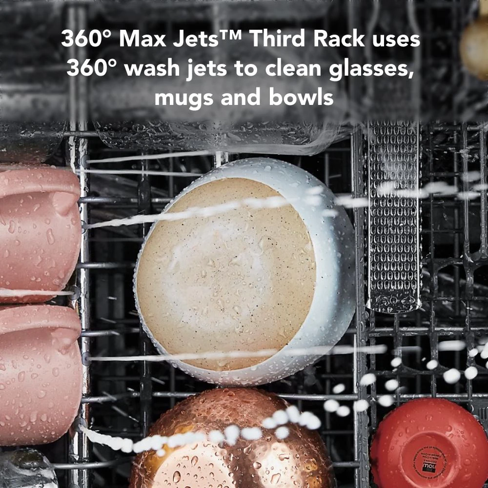 360° Max Jets™ Third Rack Dishwasher with Fan-Enabled ProDry™ System, 44 dBA KDPM604KBS