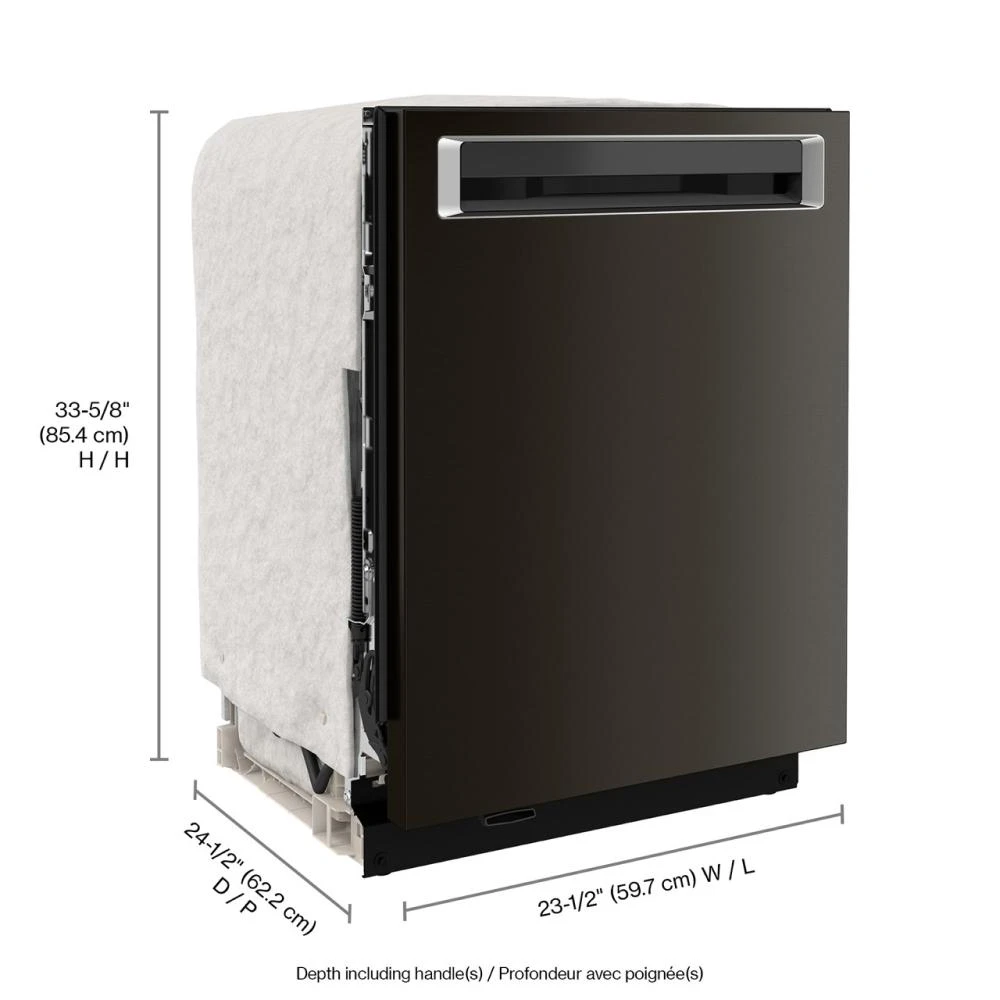 360° Max Jets™ Third Rack Dishwasher with Fan-Enabled ProDry™ System, 44 dBA KDPM604KBS