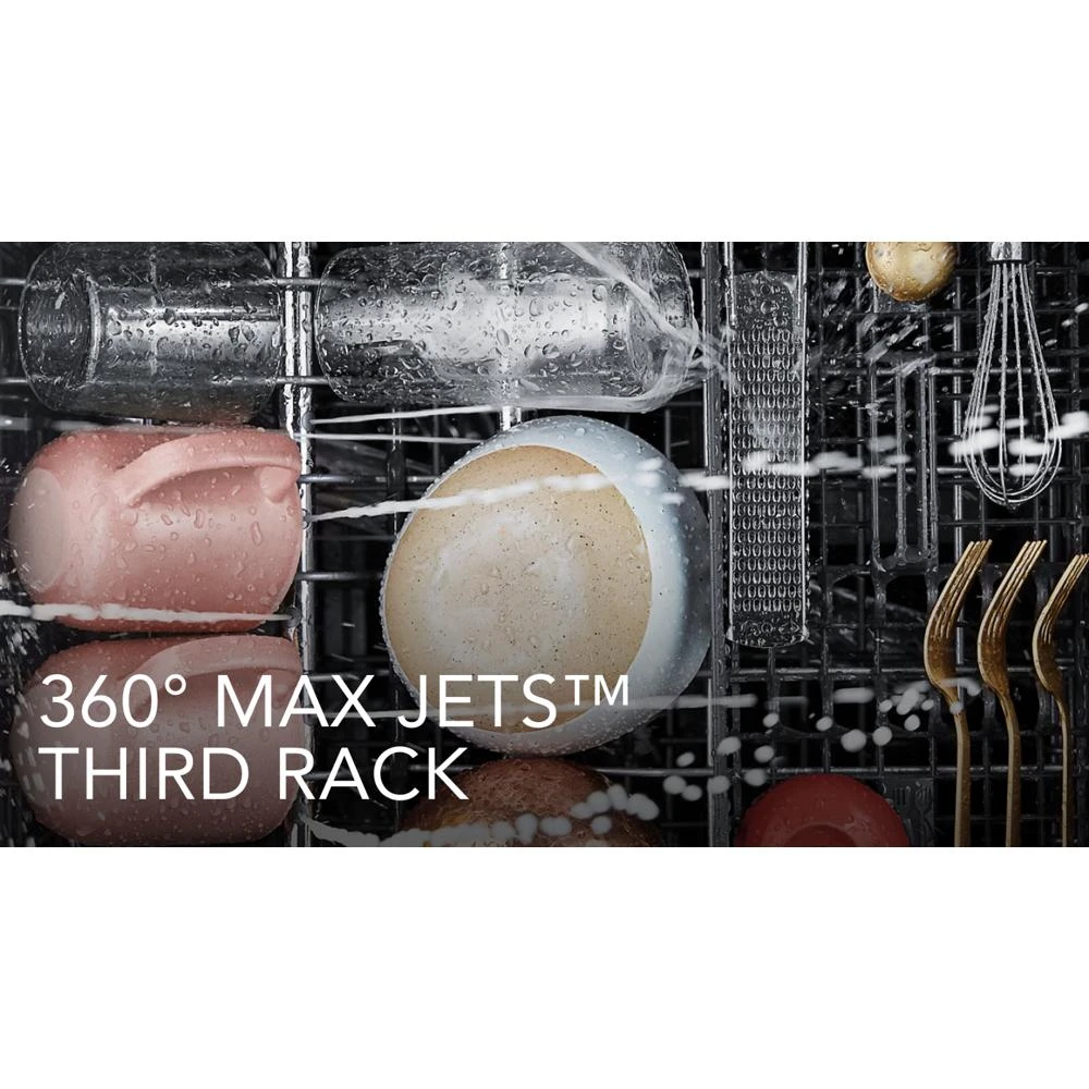 360° Max Jets™ Third Rack Dishwasher with Fan-Enabled ProDry™ System, 44 dBA KDPM604KPS