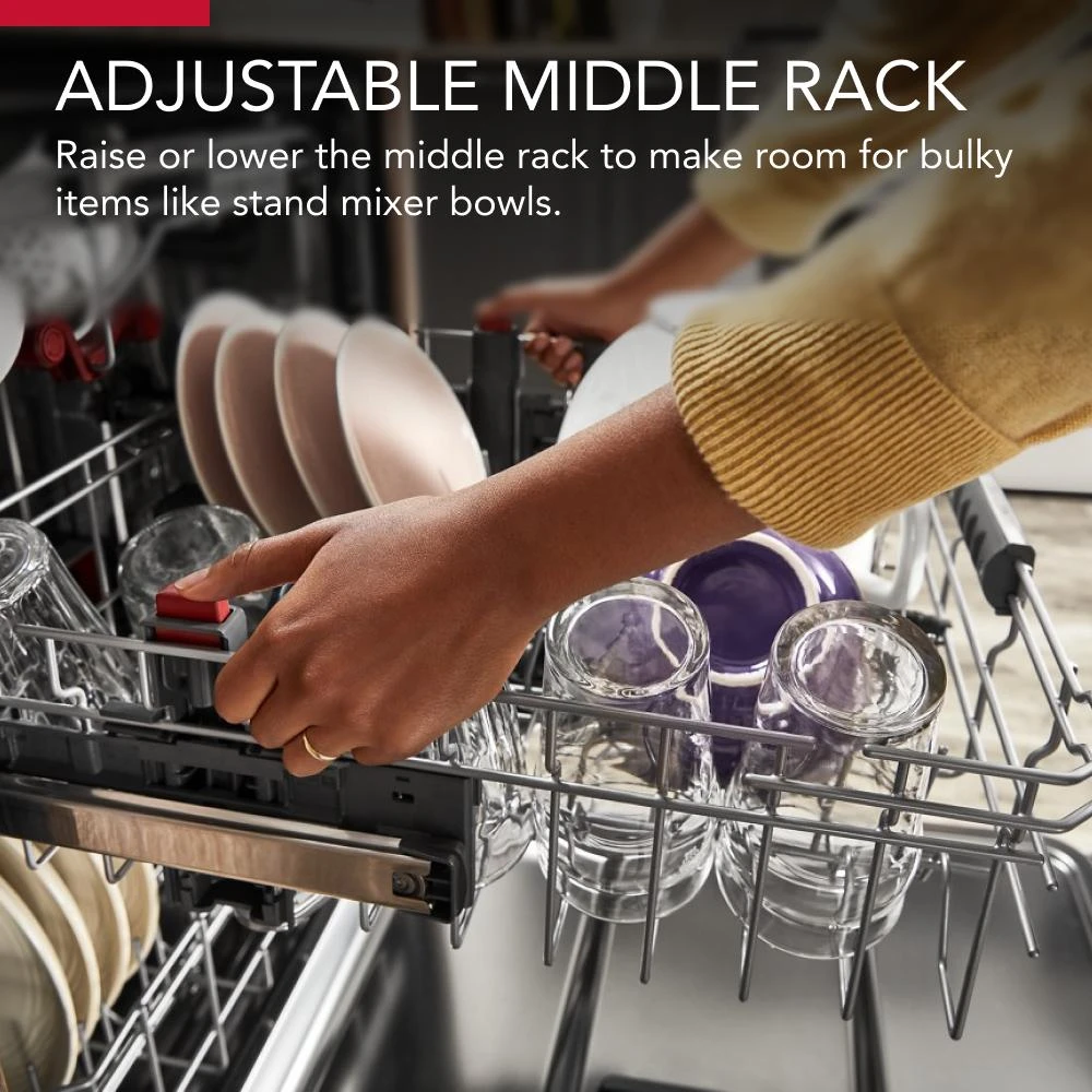 360° Max Jets™ Third Rack Dishwasher with Fan-Enabled ProDry™ System, 44 dBA KDPM604KPS