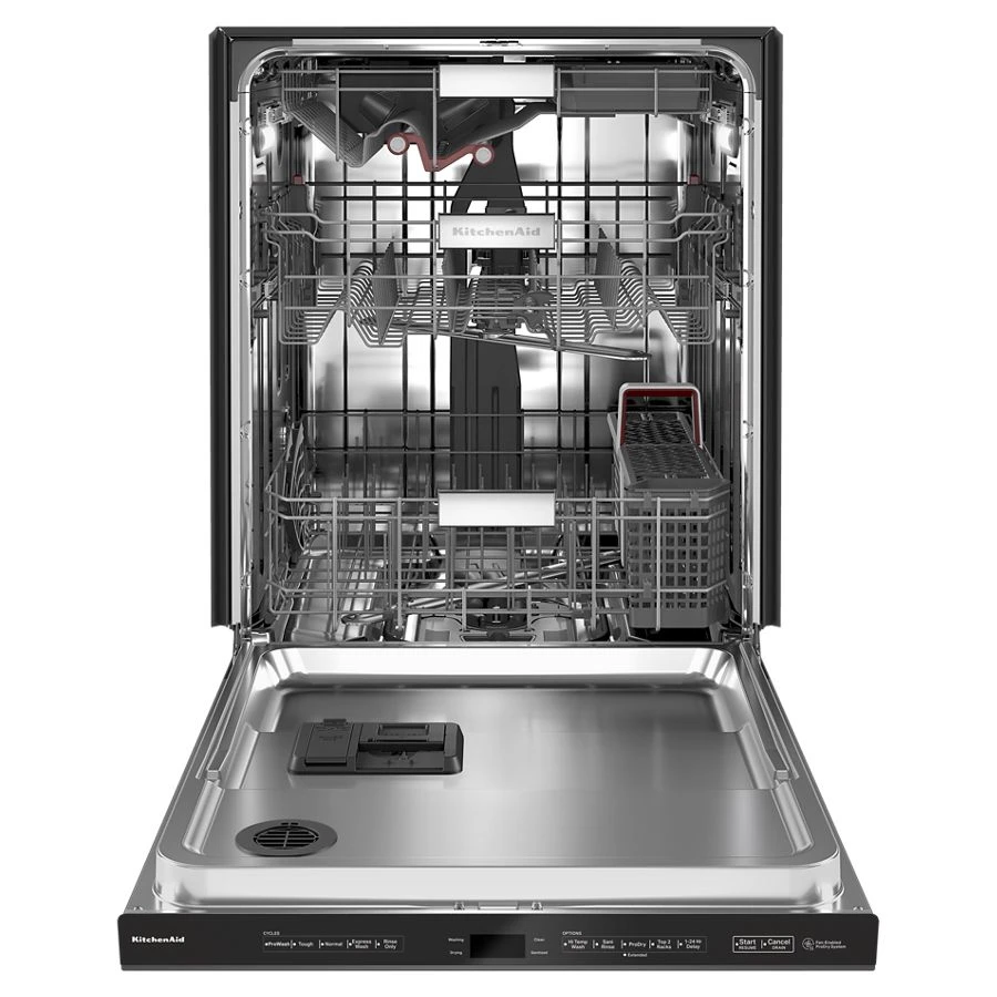 360° Max Jets™ Third Rack Dishwasher with Stainless Steel Third Rack Wash Jets, 44 dBA KDPM804KBS