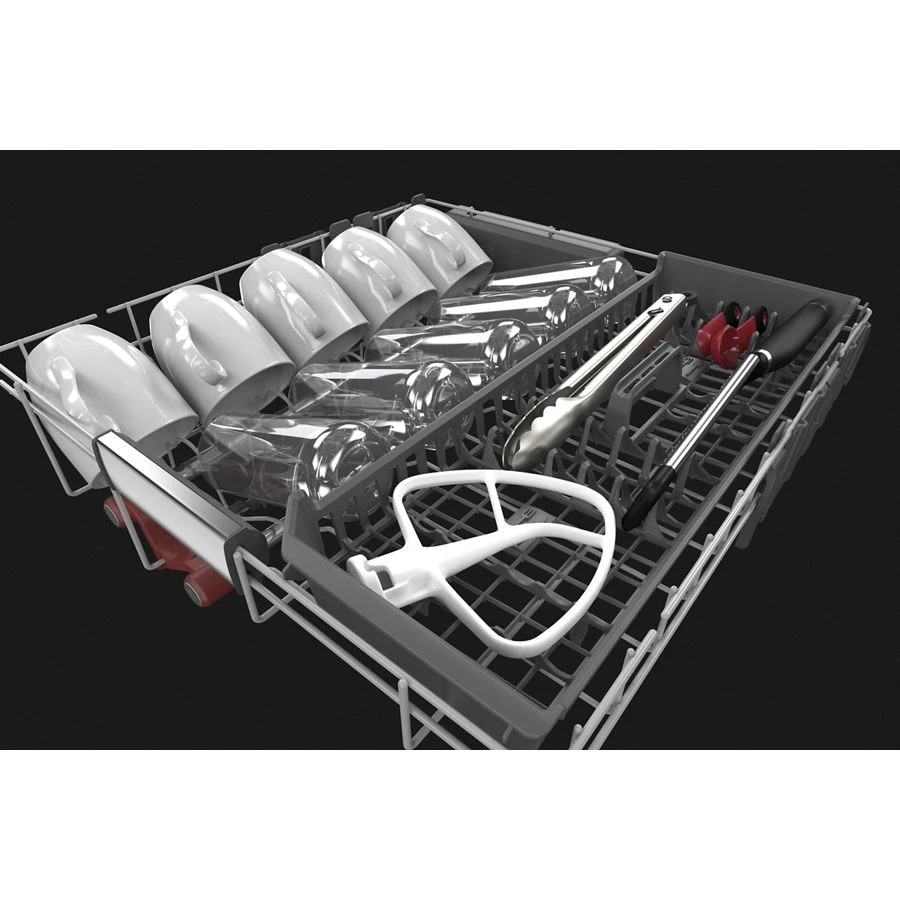 360° Max Jets™ Third Rack Dishwasher with Stainless Steel Third Rack Wash Jets, 44 dBA KDPM804KBS