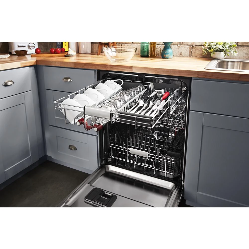 360° Max Jets™ Third Rack Dishwasher with Stainless Steel Third Rack Wash Jets, 44 dBA KDPM804KPS