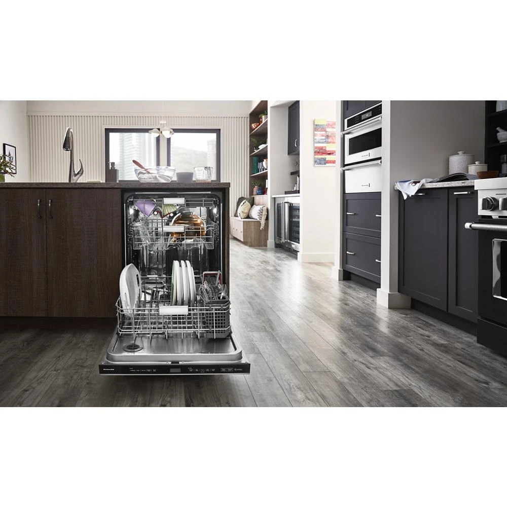 360° Max Jets™ Third Rack Dishwasher with Stainless Steel Third Rack Wash Jets, 44 dBA KDPM804KPS