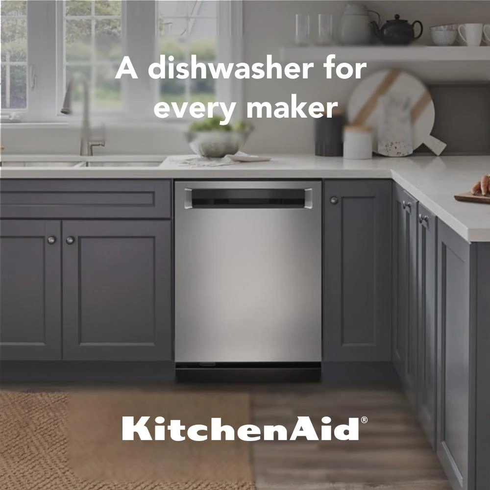 360° Max Jets™ Third Rack Dishwasher with Stainless Steel Third Rack Wash Jets, 44 dBA KDPM804KPS