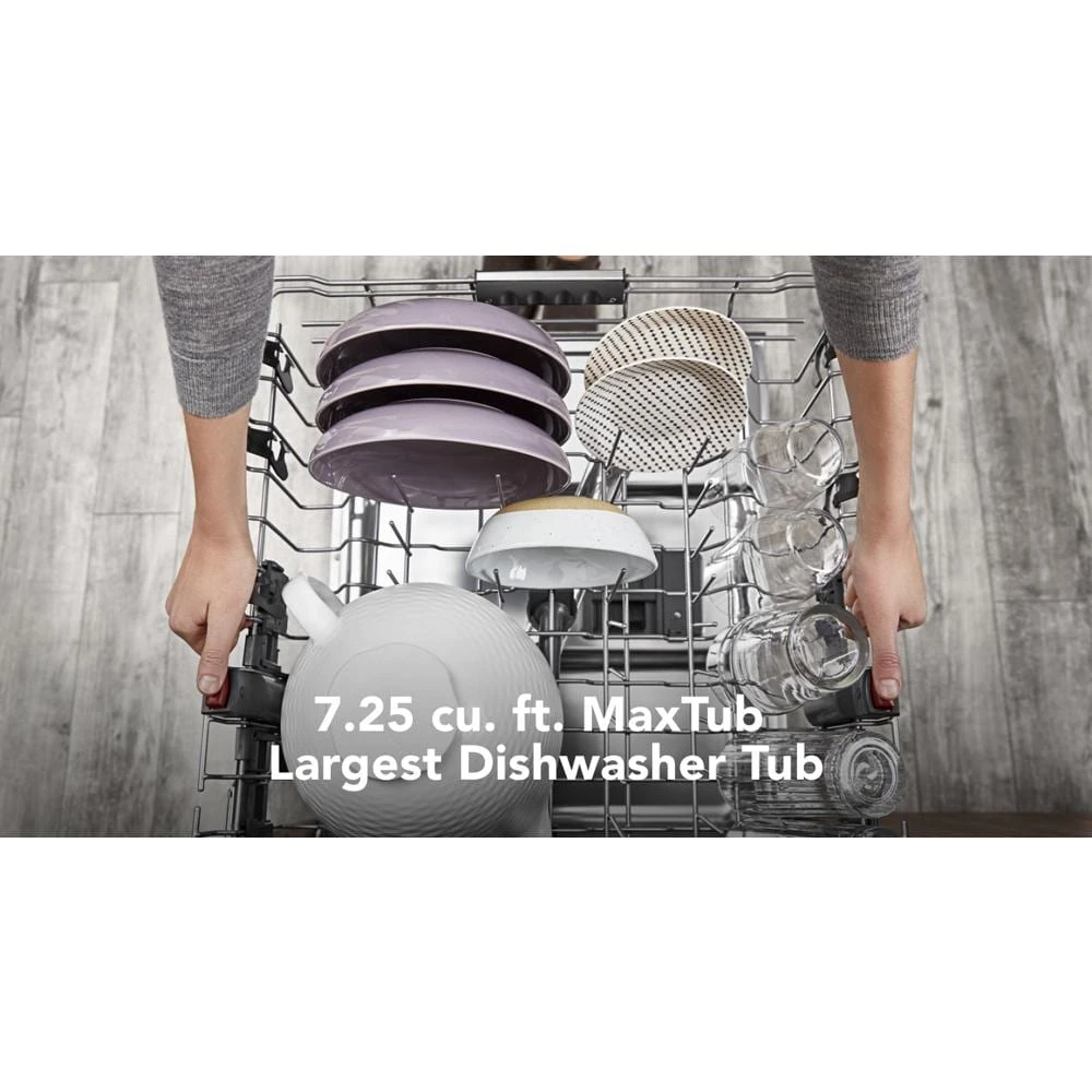 360° Max Jets™ Third Rack Dishwasher with Stainless Steel Third Rack Wash Jets, 44 dBA KDPM804KPS