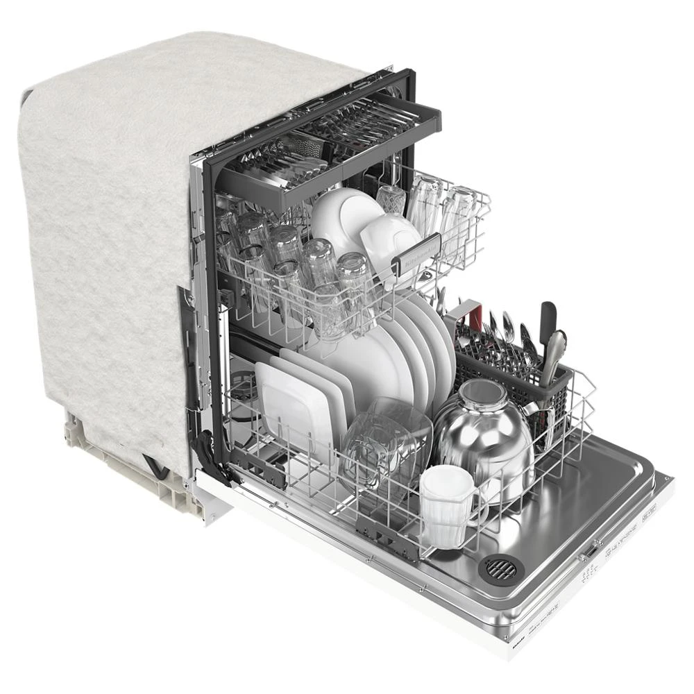 Third Level Utensil Rack Dishwasher with 30+ Total Wash Jets, 39 dBA KDTE204KWH