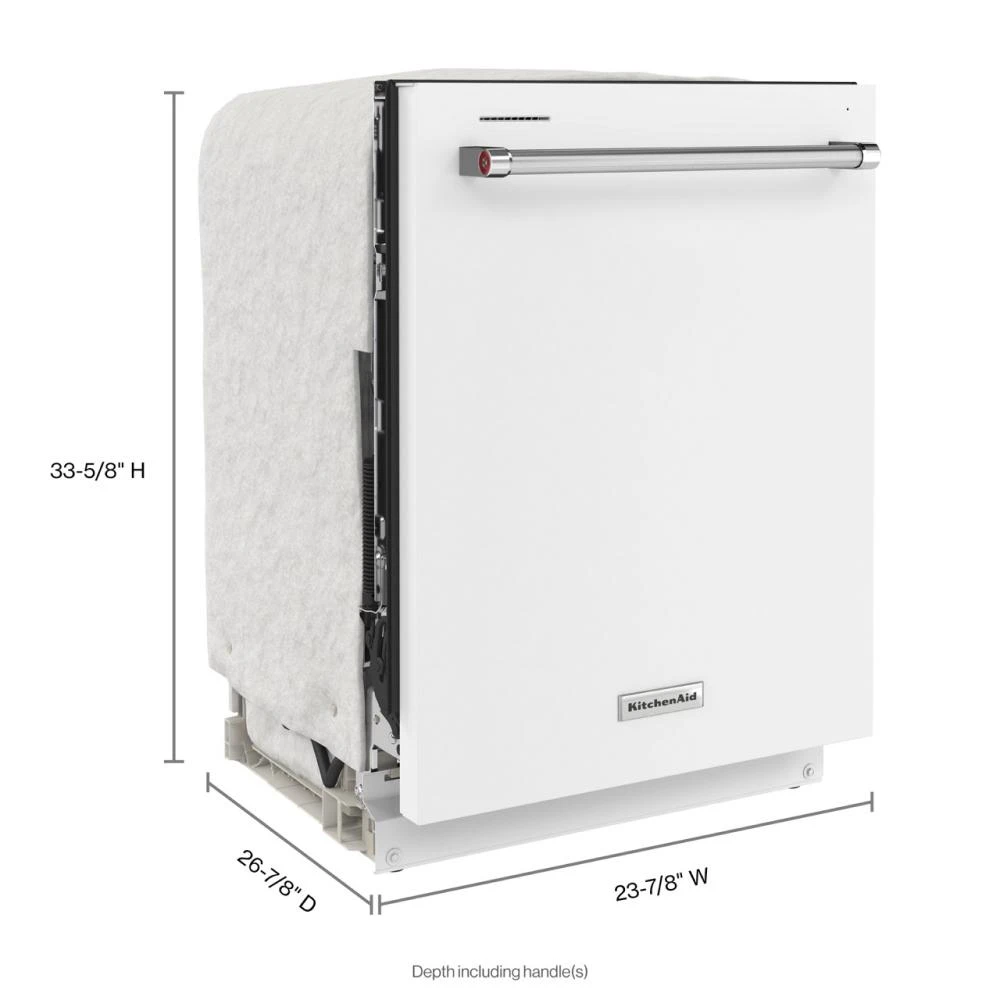 Third Level Utensil Rack Dishwasher with 30+ Total Wash Jets, 39 dBA KDTE204KWH