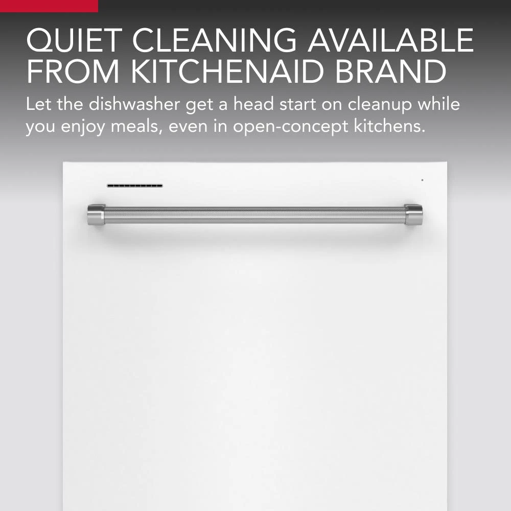 Third Level Utensil Rack Dishwasher with 30+ Total Wash Jets, 39 dBA KDTE204KWH