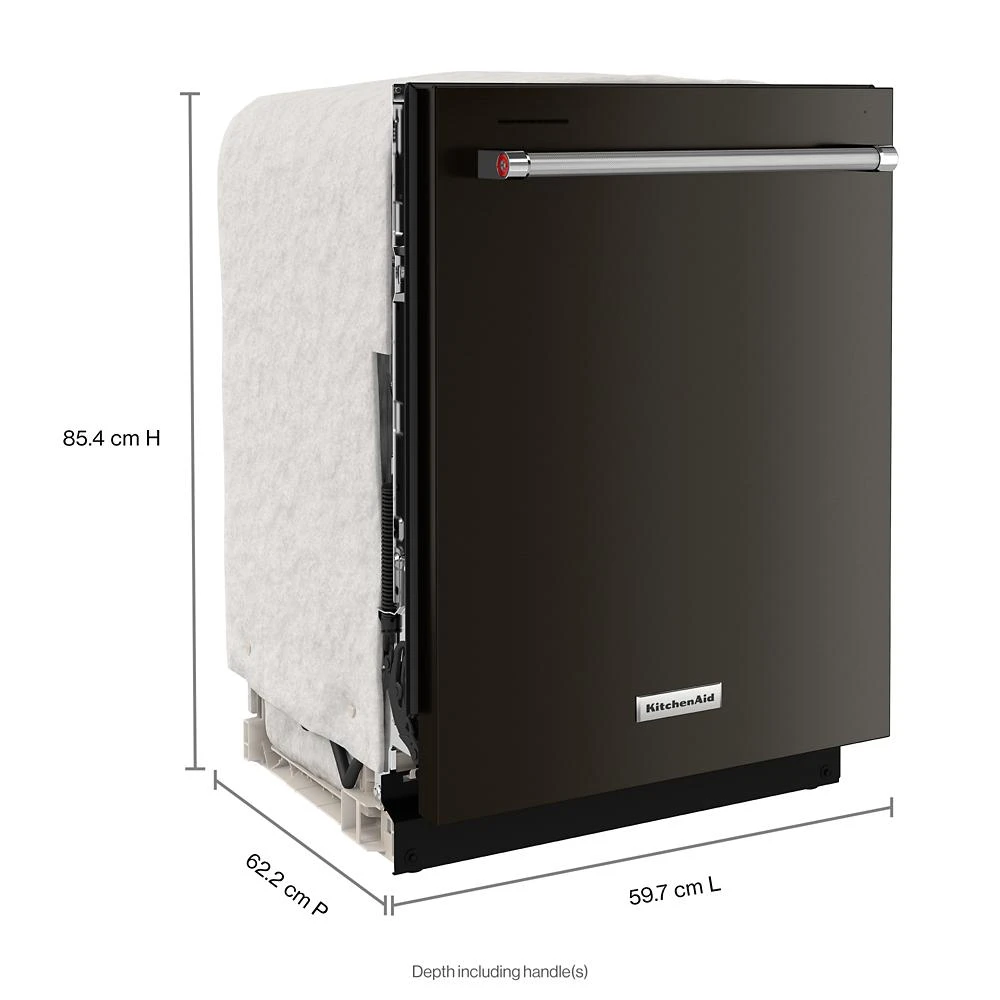 Third Level Jet Rack Dishwasher with 40+ Total Wash Jets, 41 dBA KDTE304RBS