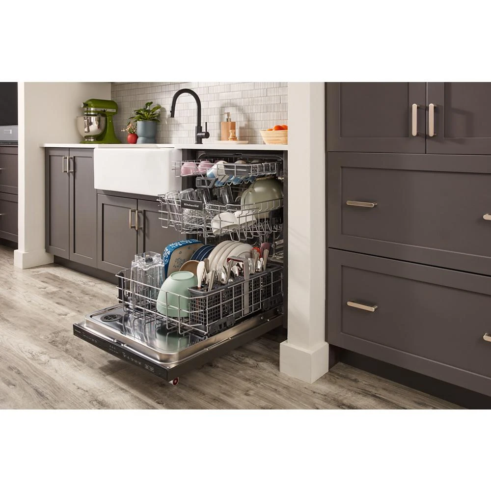 Third Level Jet Rack Dishwasher with 40+ Total Wash Jets, 41 dBA KDTE304RBS