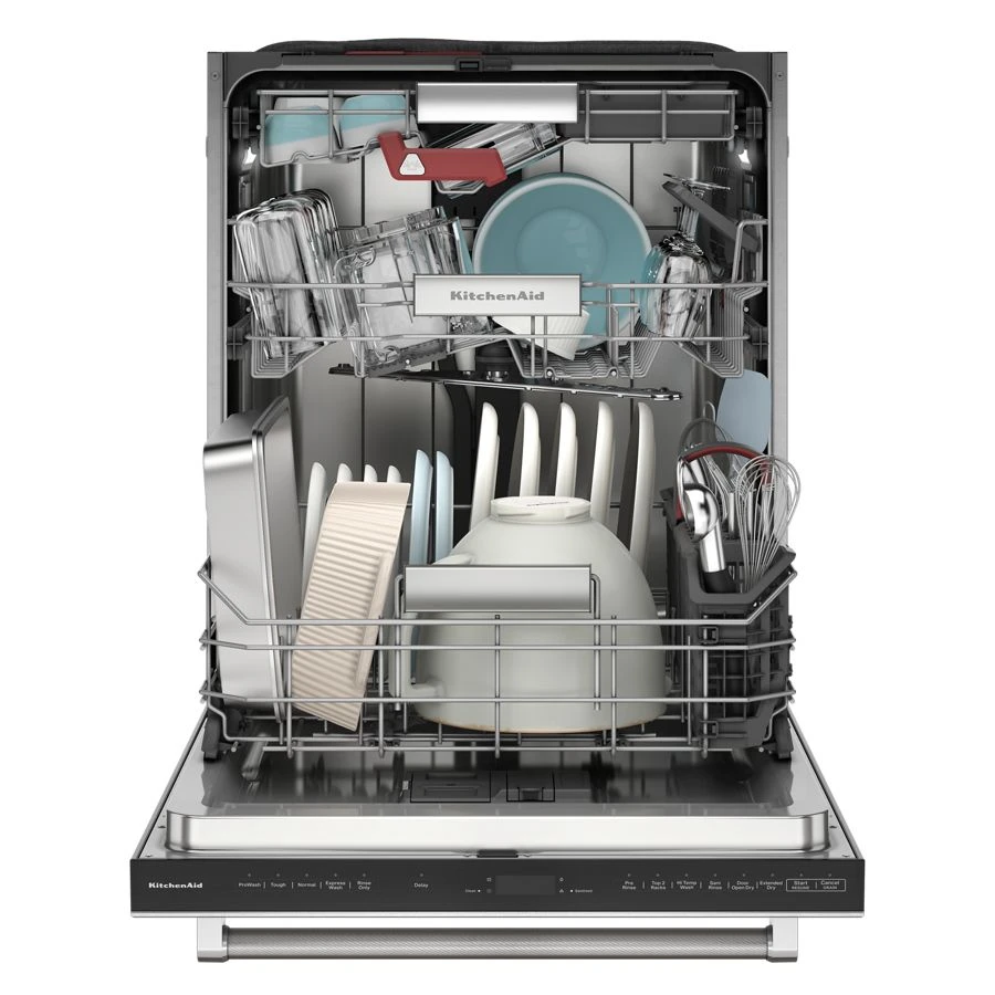 39 dBA PrintShield Finish Flush-to-Cabinet Dishwasher with FreeFlex™ Fit Third Level Rack KDTF924PPS