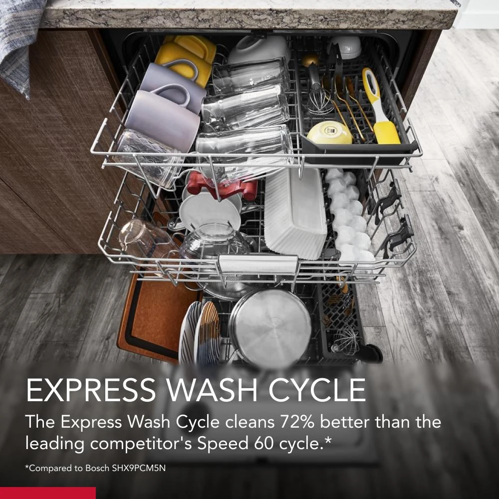 360° Max Jets™ Third Rack Dishwasher with 50+ Total Wash Jets, 44 dBA KDTM404KPS
