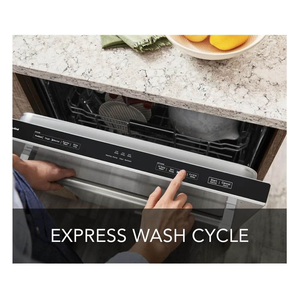 360° Max Jets™ Third Rack Dishwasher with 50+ Total Wash Jets, 44 dBA KDTM404KPS