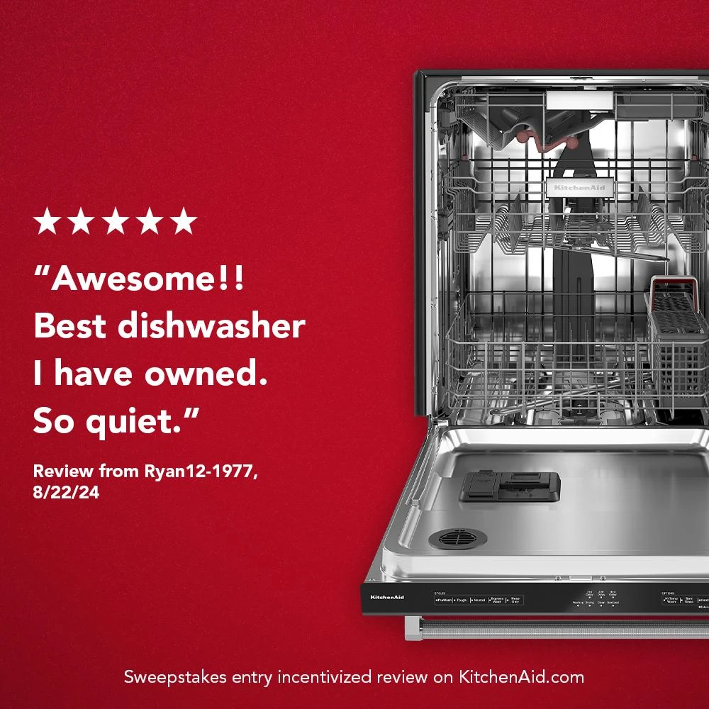360° Max Jets™ Third Rack Dishwasher with 50+ Total Wash Jets, 44 dBA KDTM404KPS