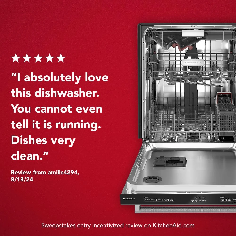 360° Max Jets™ Third Rack Dishwasher with Fan-Enabled ProDry™ System, 44 dBA KDTM604KBS