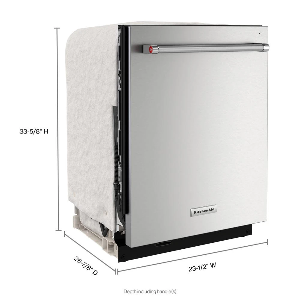 360° Max Jets™ Third Rack Dishwasher with Fan-Enabled ProDry™ System, 44 dBA KDTM604KPS