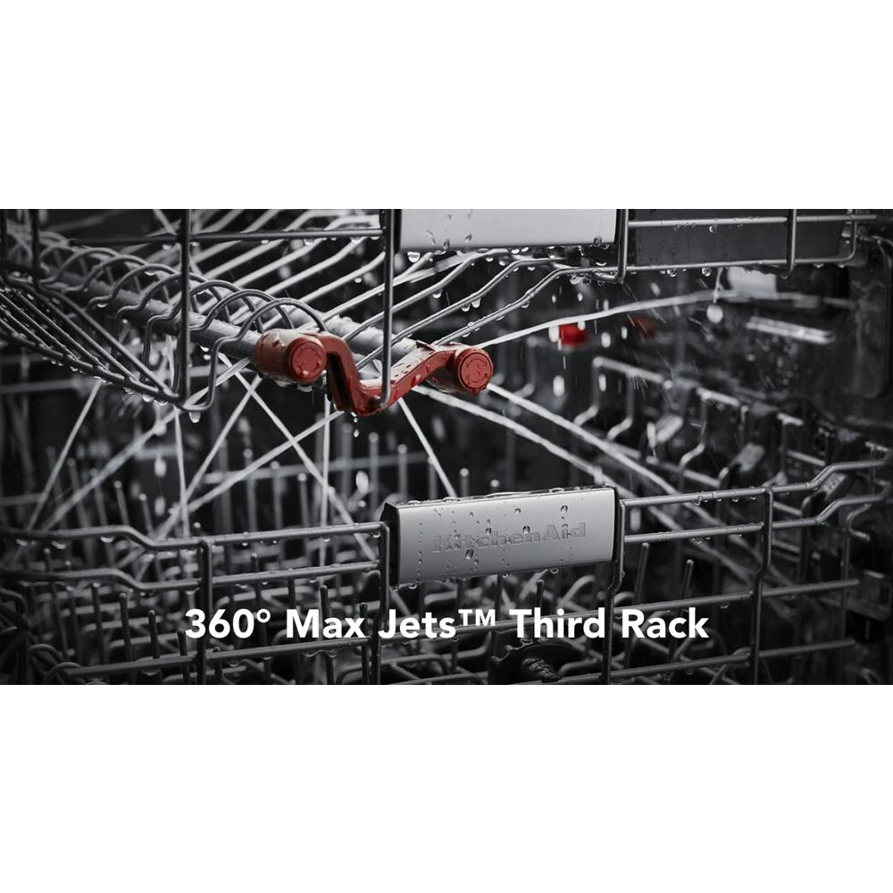 360° Max Jets™ Third Rack Dishwasher with Fan-Enabled ProDry™ System, 44 dBA KDTM604KPS