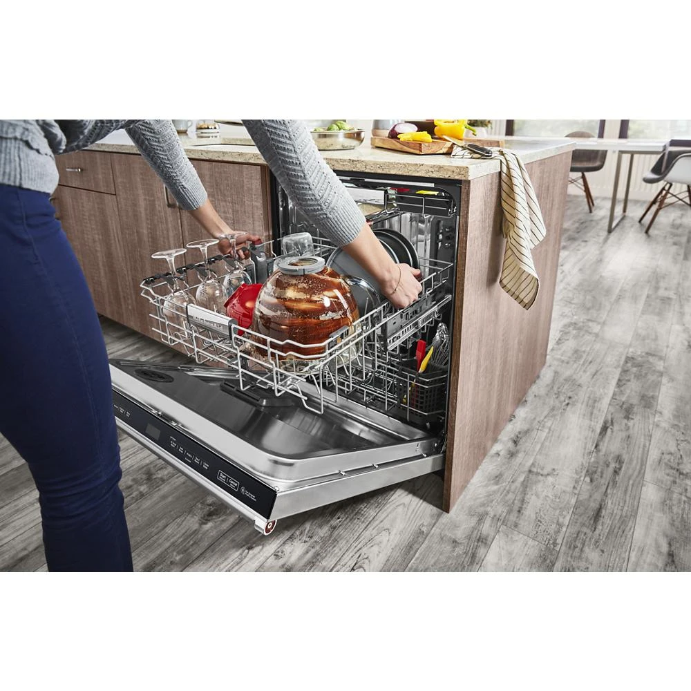 360° Max Jets™ Third Rack Dishwasher with Stainless Steel Third Rack Wash Jets, 44 dBA KDTM804KPS
