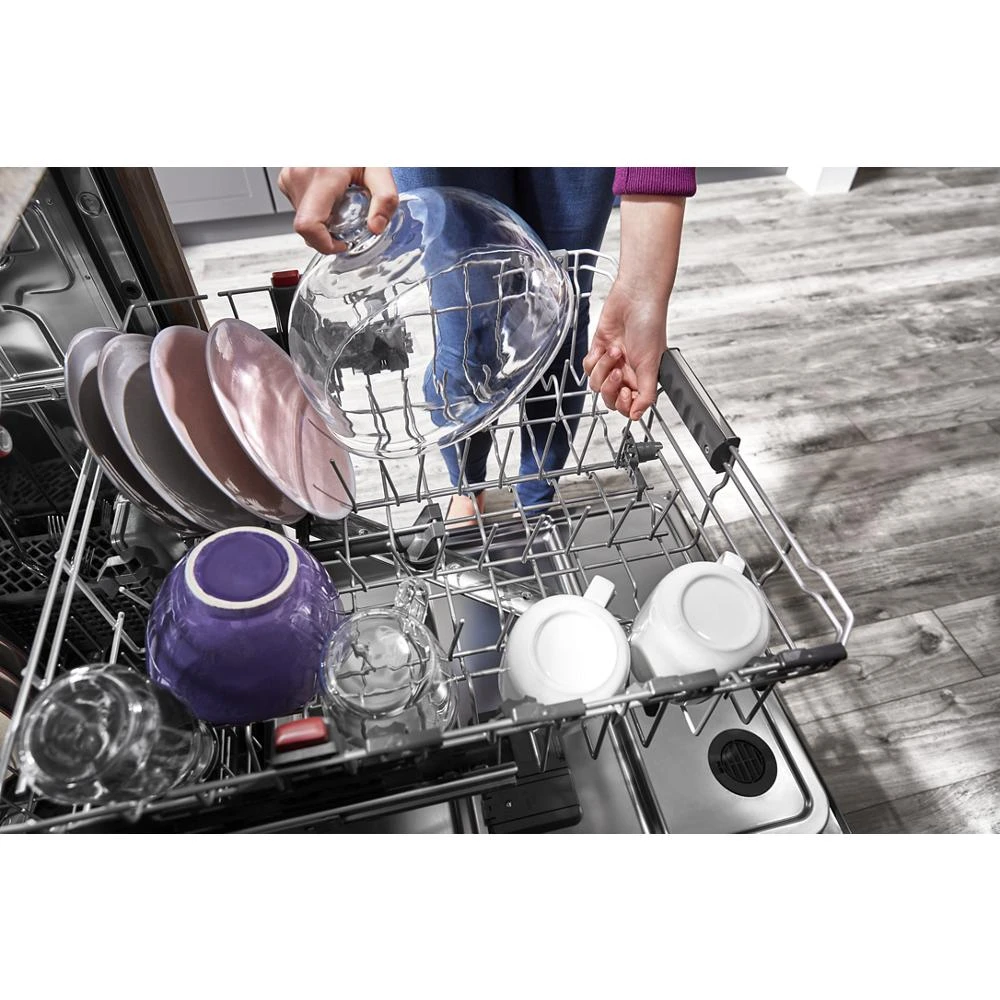 360° Max Jets™ Third Rack Dishwasher with Stainless Steel Third Rack Wash Jets, 44 dBA KDTM804KPS