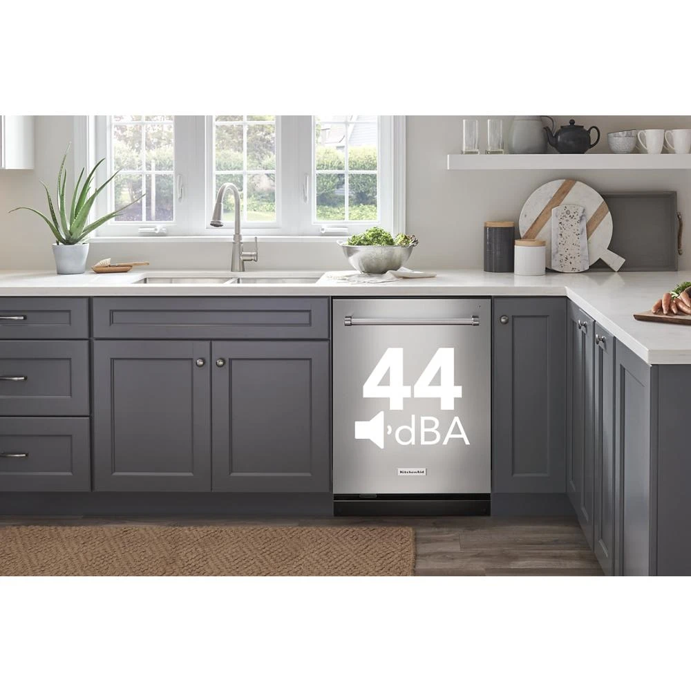 360° Max Jets™ Third Rack Dishwasher with Stainless Steel Third Rack Wash Jets, 44 dBA KDTM804KPS
