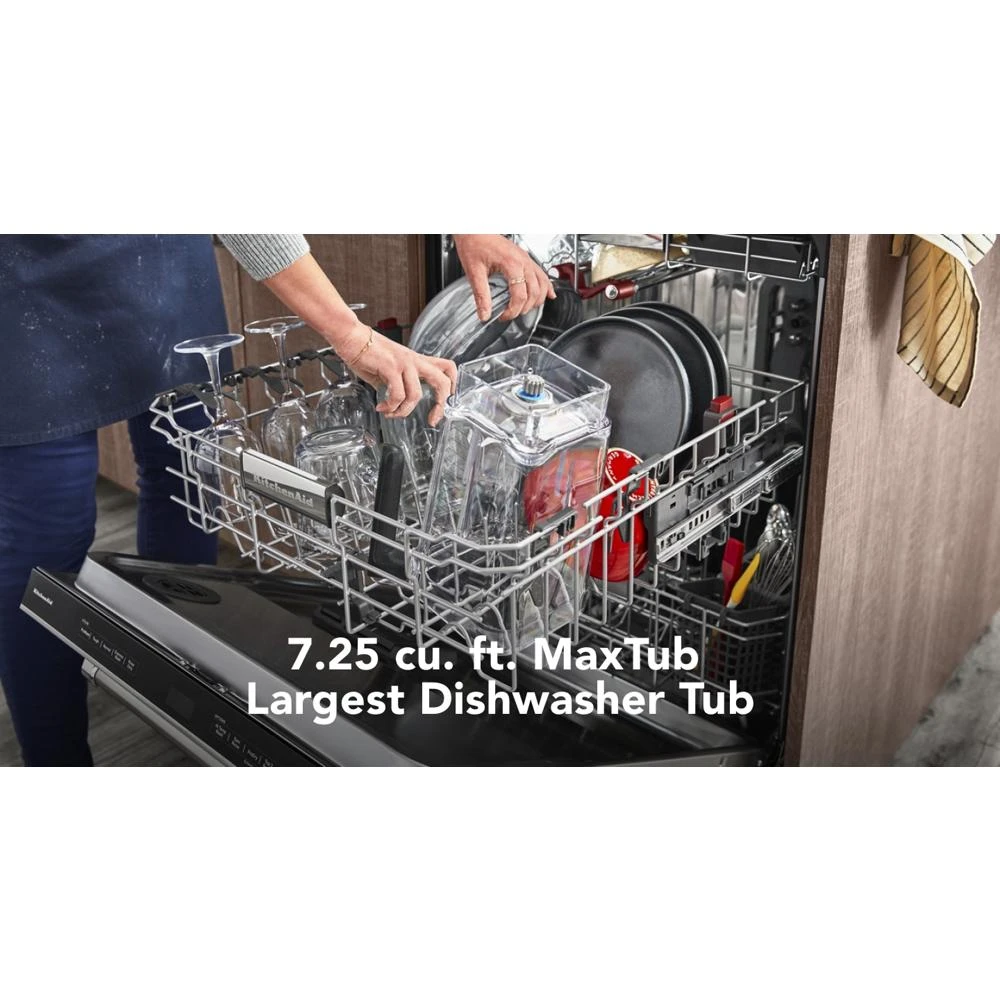 360° Max Jets™ Third Rack Dishwasher with Stainless Steel Third Rack Wash Jets, 44 dBA KDTM804KPS