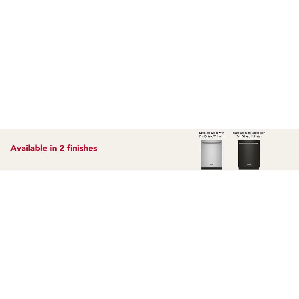 360° Max Jets™ Third Rack Dishwasher with Stainless Steel Third Rack Wash Jets, 44 dBA KDTM804KPS