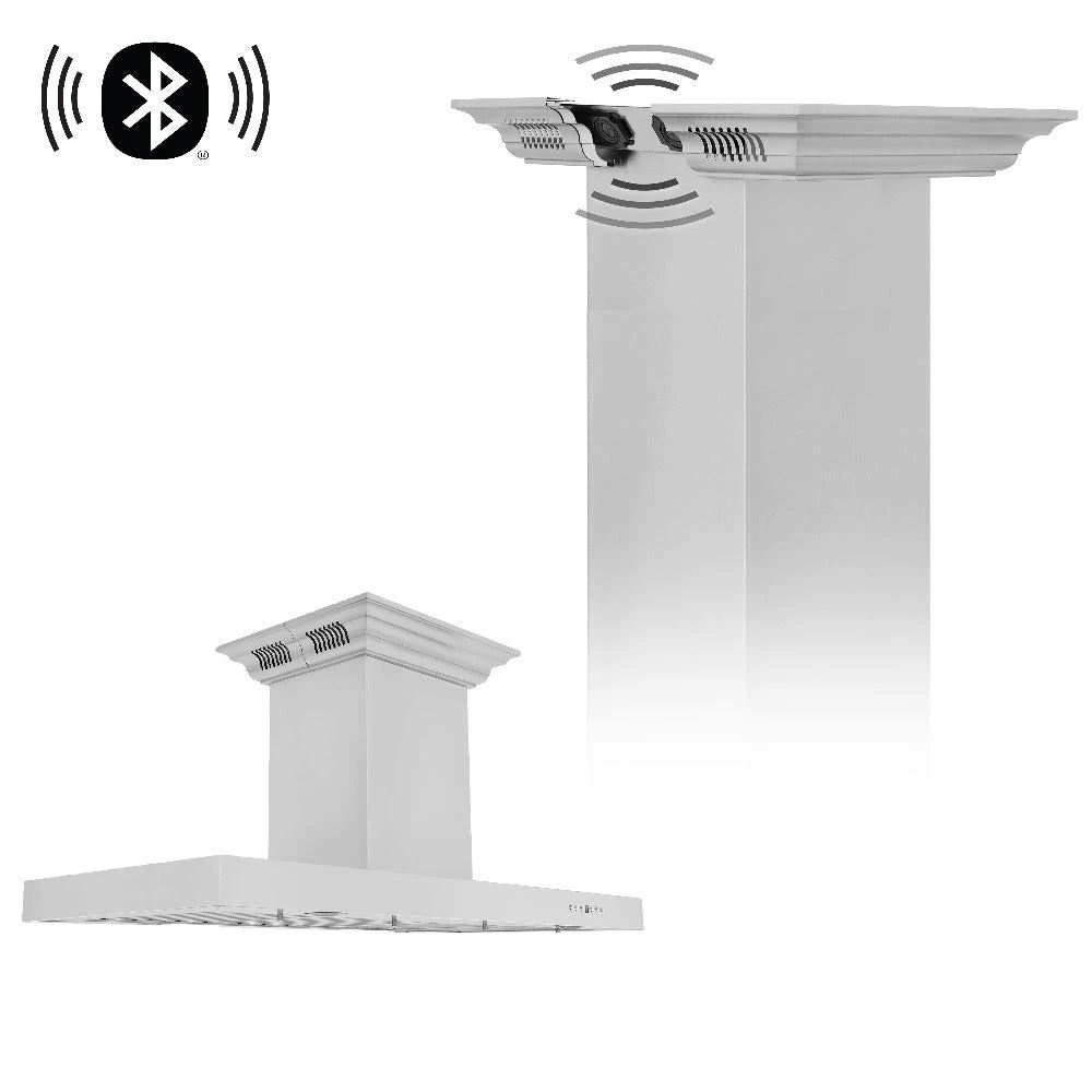 36 in. CrownSound™ Ducted Vent Island Mount Range Hood KE2ICRNBT36
