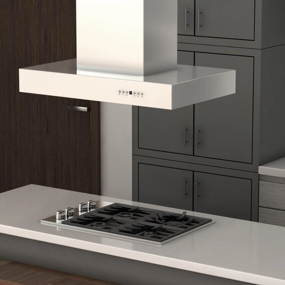 60 in. Ducted Professional Island Mount Range Hood KECOMI60