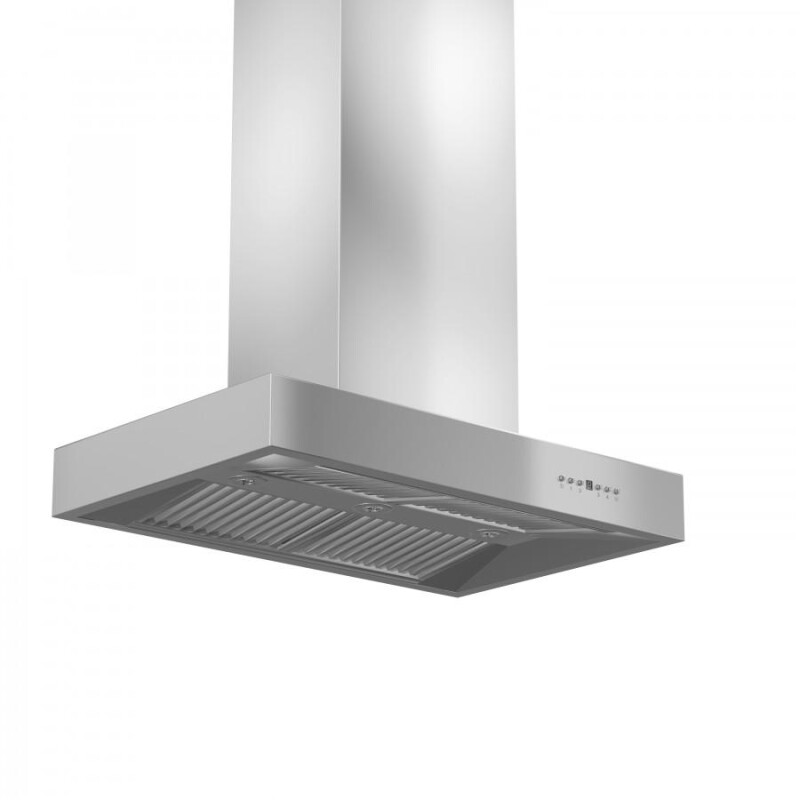 ZLINE 36" Ducted Professional Island Mount Range Hood Stainless Steel KECOMI36 Picture 1