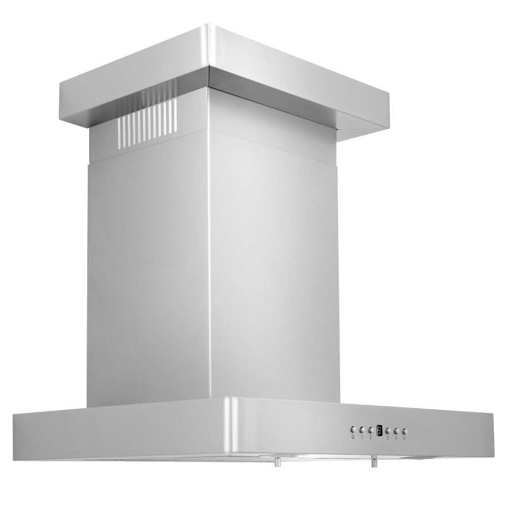 42" Convertible Vent Wall Mount Range Hood with Crown Molding KECRN42
