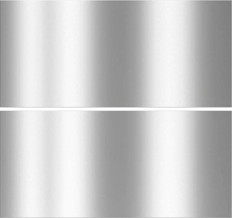 Freezer section stainless‑steel front For a beautiful integration of refrigerators and freezers in your kitchen. KEDF9955GF