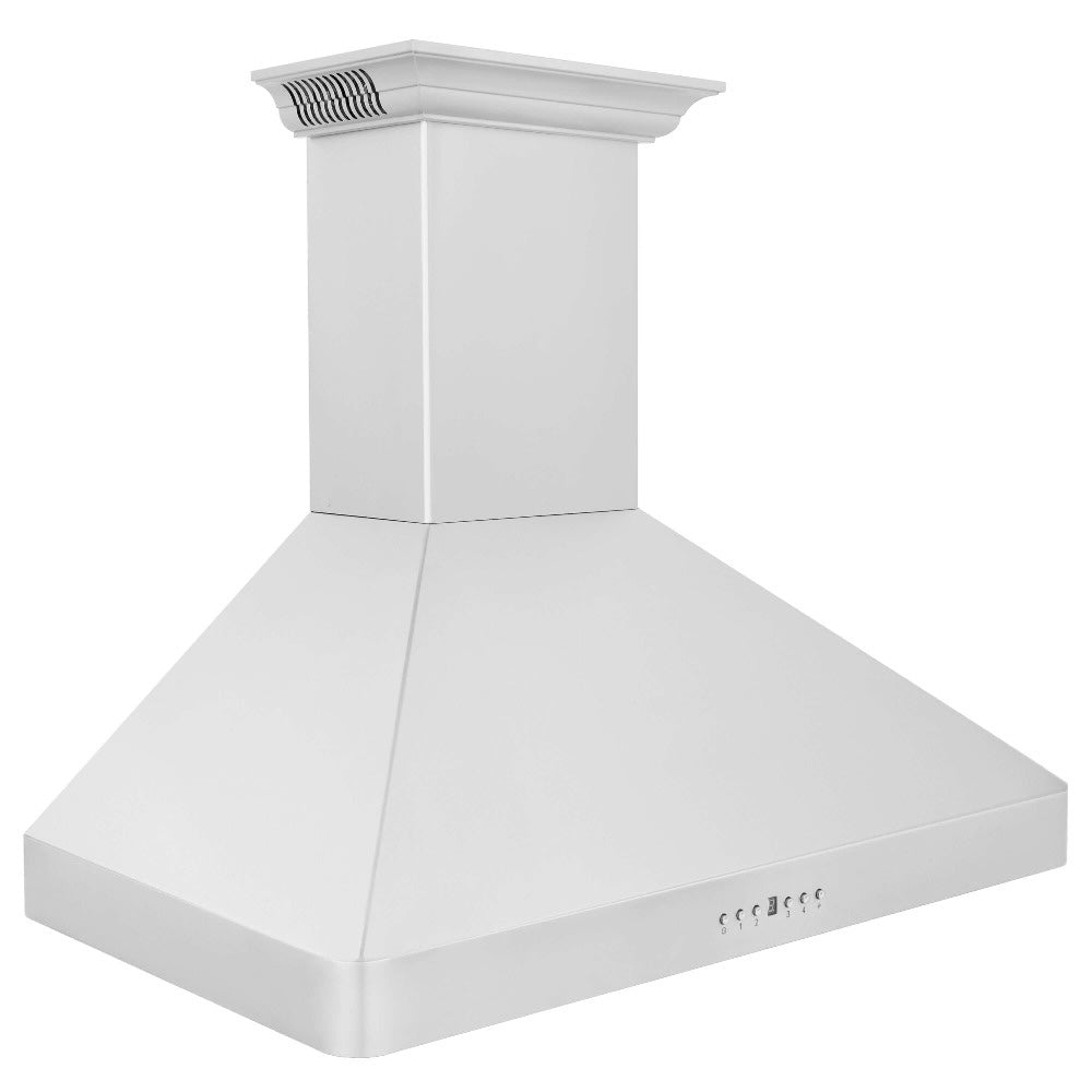 30"CrownSoundDucted Vent Wall Mount Range Hood in Stainless Steel with Built-in Bluetooth Speakers KF2CRNBT30