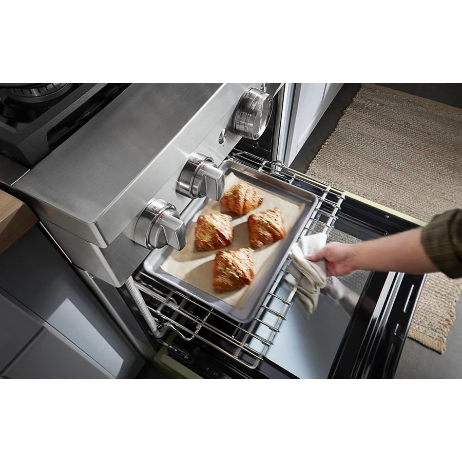 Kitchenaid® 30'' Smart Commercial-style Dual Fuel Range With 4 Burners KFDC500JAV