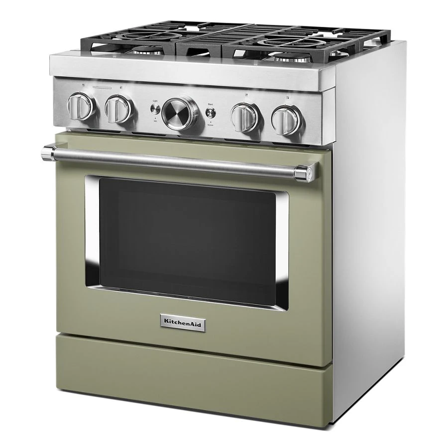 Kitchenaid® 30'' Smart Commercial-style Dual Fuel Range With 4 Burners KFDC500JAV