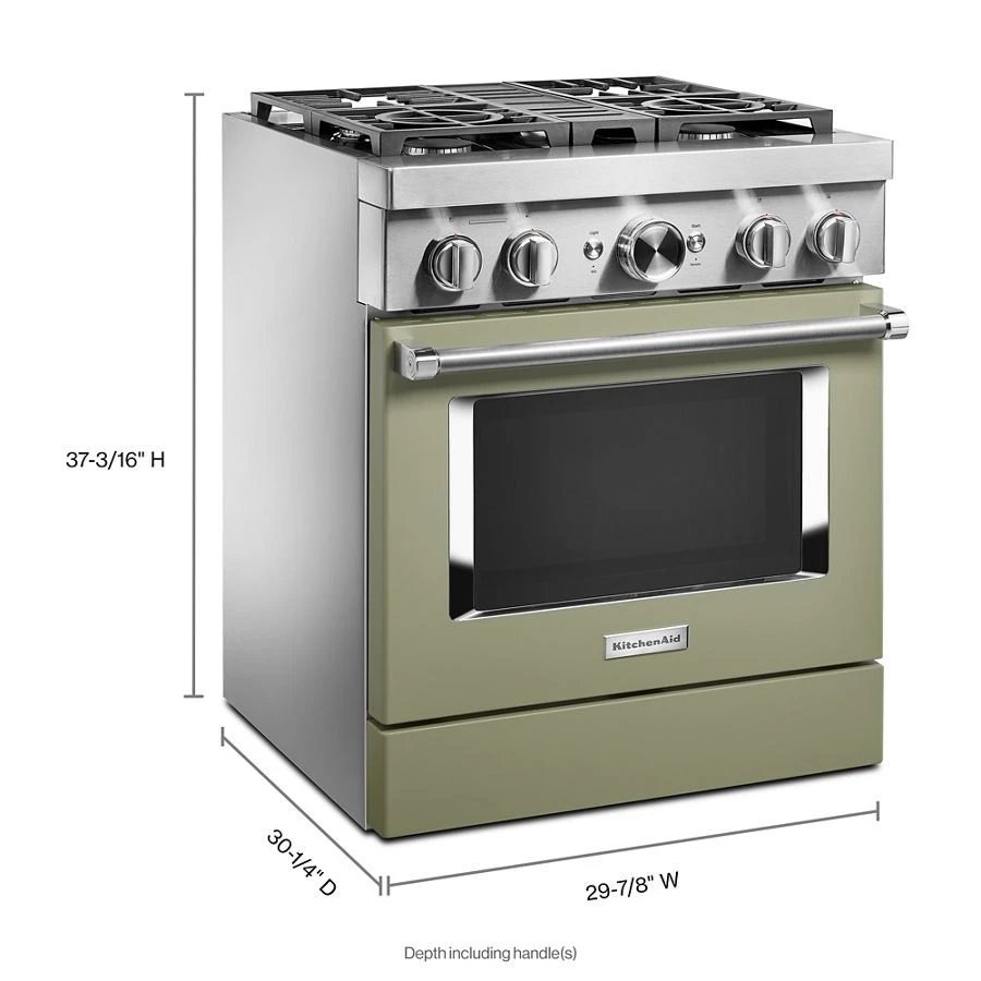 Kitchenaid® 30'' Smart Commercial-style Dual Fuel Range With 4 Burners KFDC500JAV