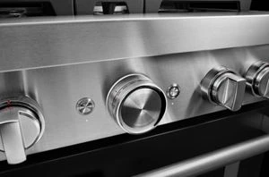 KitchenAid® 30'' Smart Commercial-Style Dual Fuel Range with 4 Burners KFDC500JBK