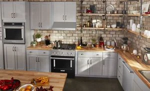 KitchenAid® 30'' Smart Commercial-Style Dual Fuel Range with 4 Burners KFDC500JBK