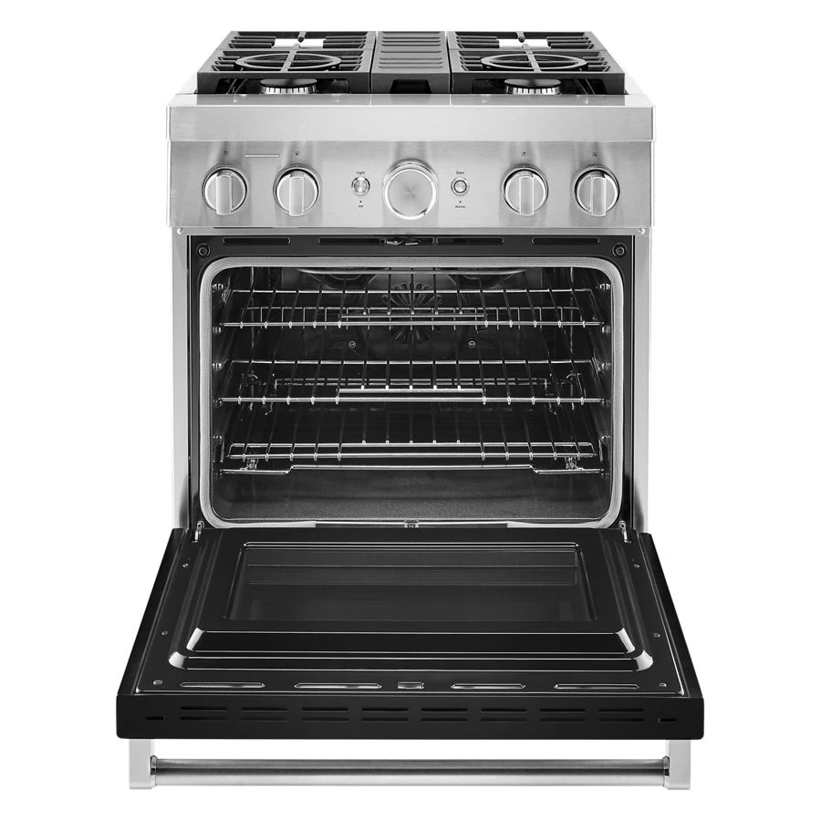 30'' Smart Commercial-Style Dual Fuel Range with 4 Burners KFDC500JBK