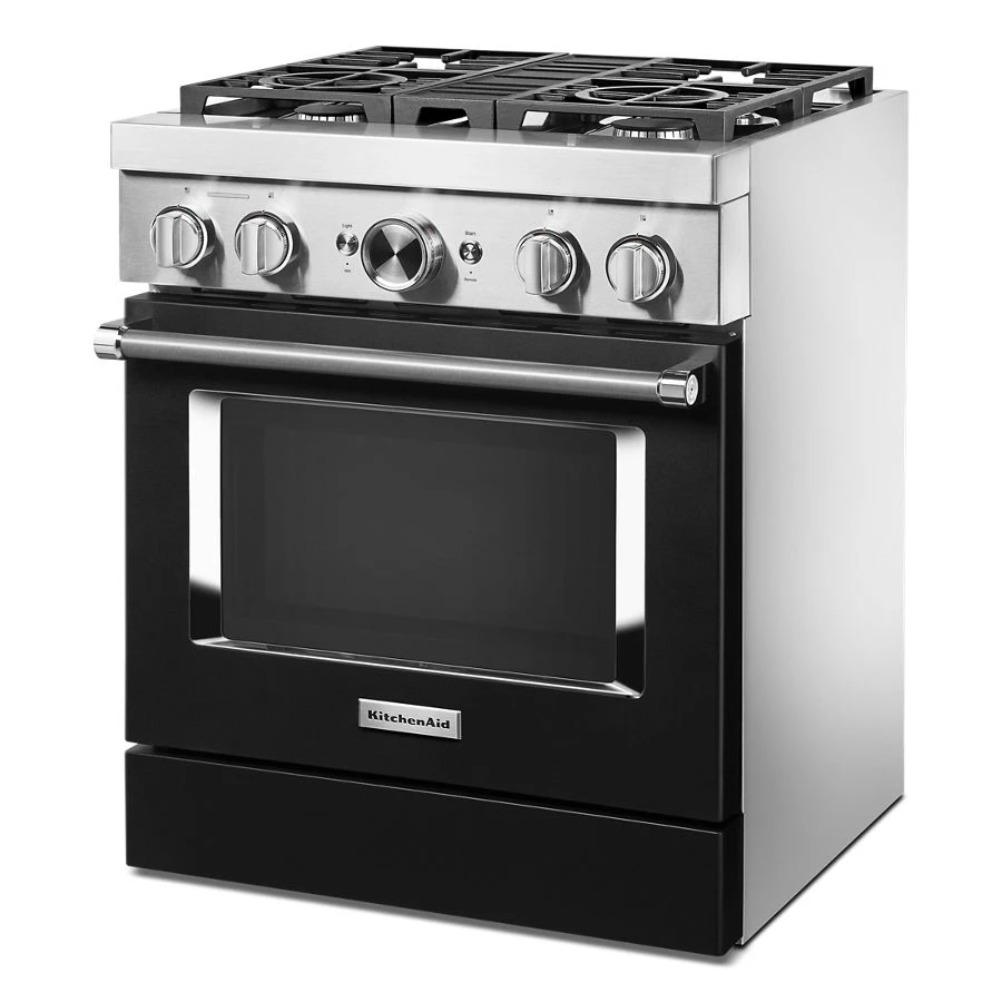 30'' Smart Commercial-Style Dual Fuel Range with 4 Burners KFDC500JBK