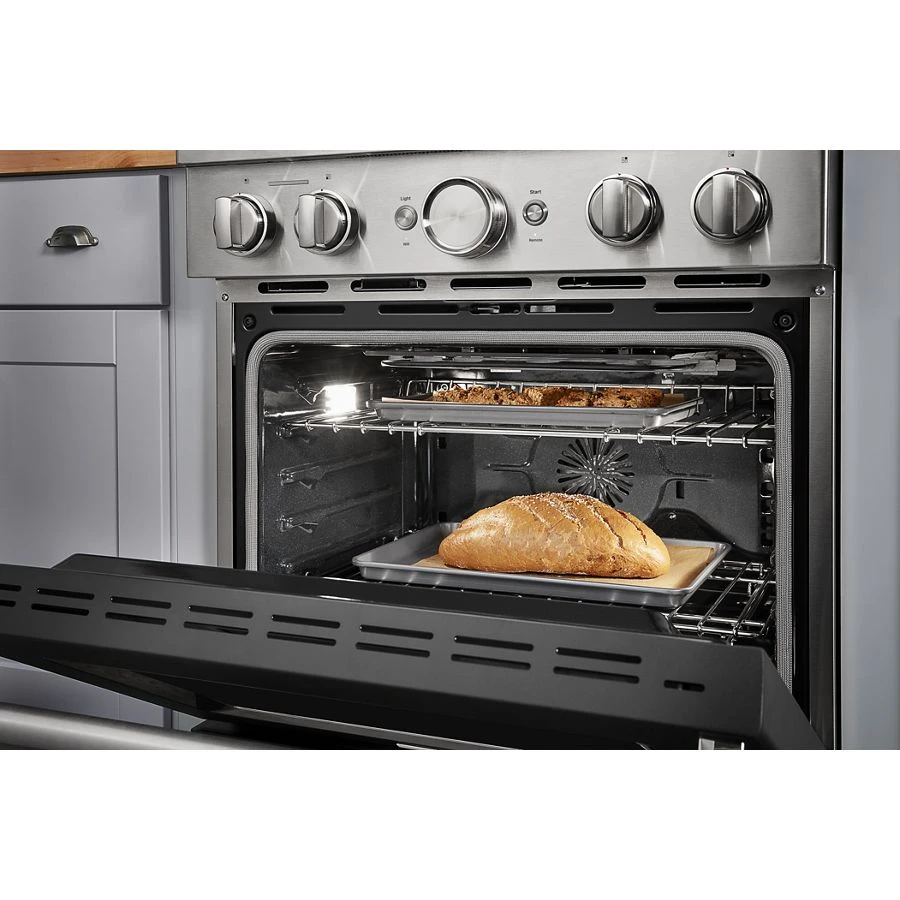 30'' Smart Commercial-Style Dual Fuel Range with 4 Burners KFDC500JBK