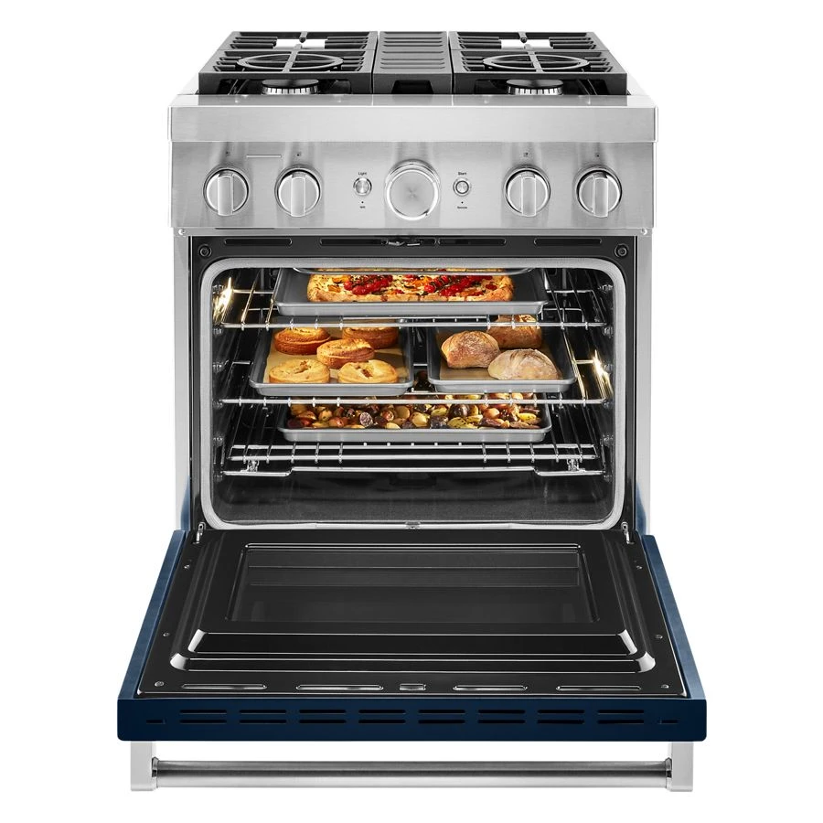 30'' Smart Commercial-Style Dual Fuel Range with 4 Burners KFDC500JIB