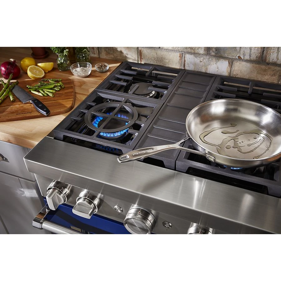 30'' Smart Commercial-Style Dual Fuel Range with 4 Burners KFDC500JIB