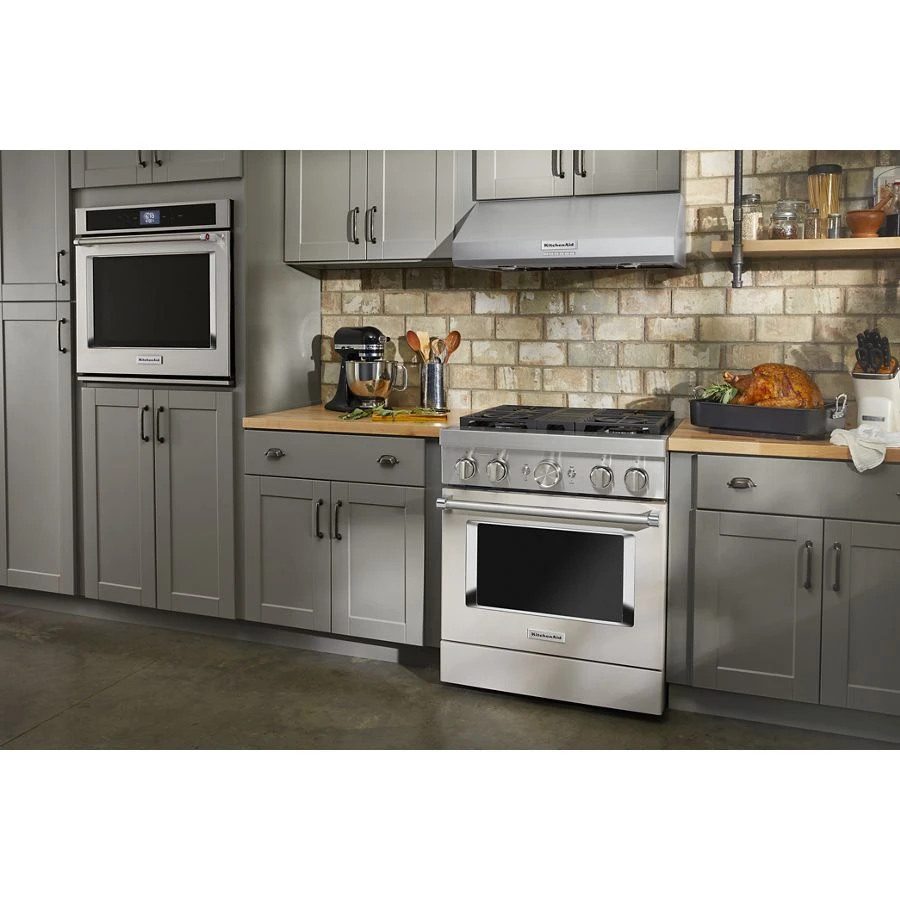 30'' Smart Commercial-Style Dual Fuel Range with 4 Burners KFDC500JMH