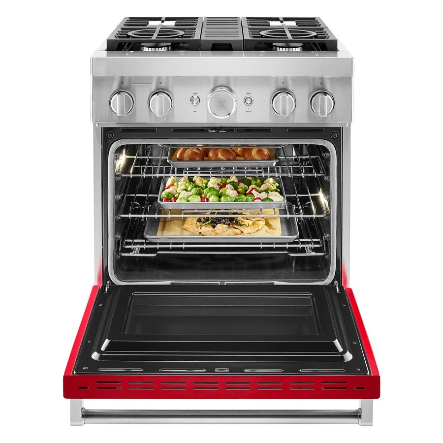 30'' Smart Commercial-Style Dual Fuel Range with 4 Burners KFDC500JPA